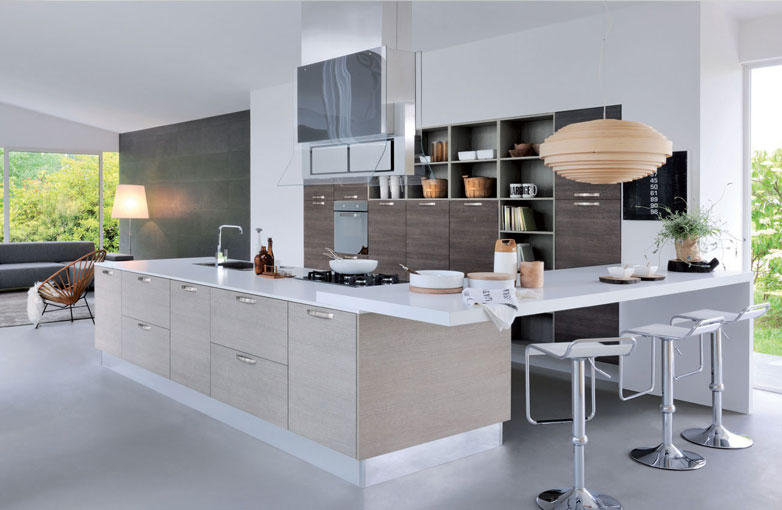 Deco : salon salle a manger cuisine ouverte moderne [amiens 3117 ... Cuisine moderne ouverte sur le salon